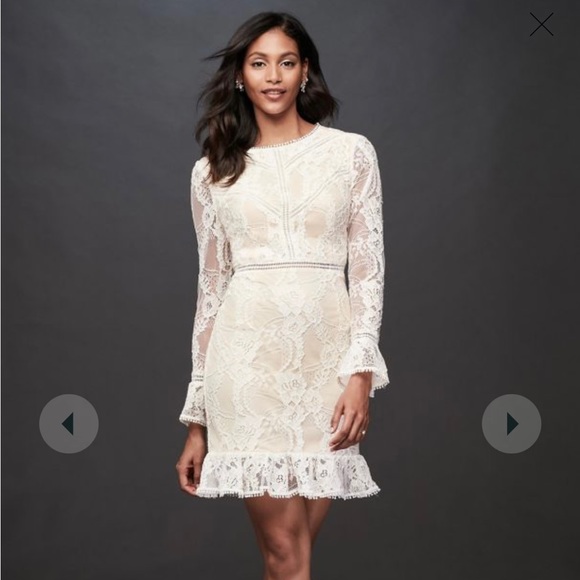 David's Bridal Dresses & Skirts - David’s Bridal- lace illusion plus short dress size:XS, never worn, still in bag